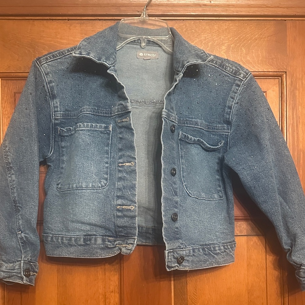 EUC Tractr Jean Jacket - Girls size 5